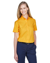 Load image into Gallery viewer, Core 365 Ladies' Optimum Short-Sleeve Twill Shirt
