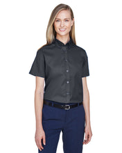 Load image into Gallery viewer, Core 365 Ladies' Optimum Short-Sleeve Twill Shirt