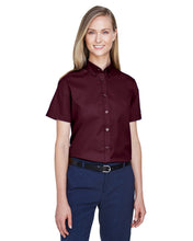 Load image into Gallery viewer, Core 365 Ladies' Optimum Short-Sleeve Twill Shirt