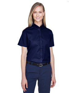 Core 365 Ladies' Optimum Short-Sleeve Twill Shirt